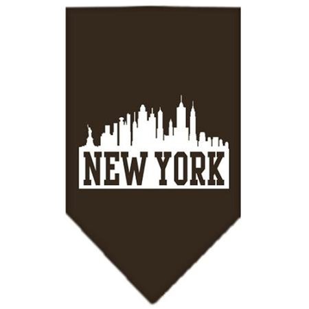 UNCONDITIONAL LOVE New York Skyline Screen Print Bandana Cocoa Small UN798663